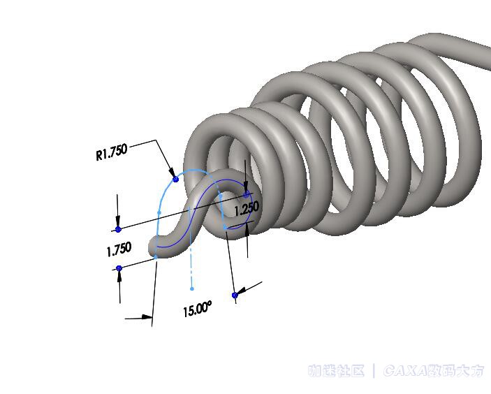 3D CAD 每周一练 异形弹簧 8B.jpg
