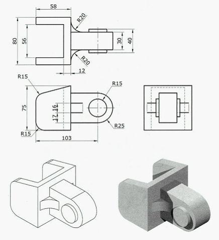 关节 | 3d cad习题|3d实体设计|cad论坛 - |咖迷社区|caxa数码大方