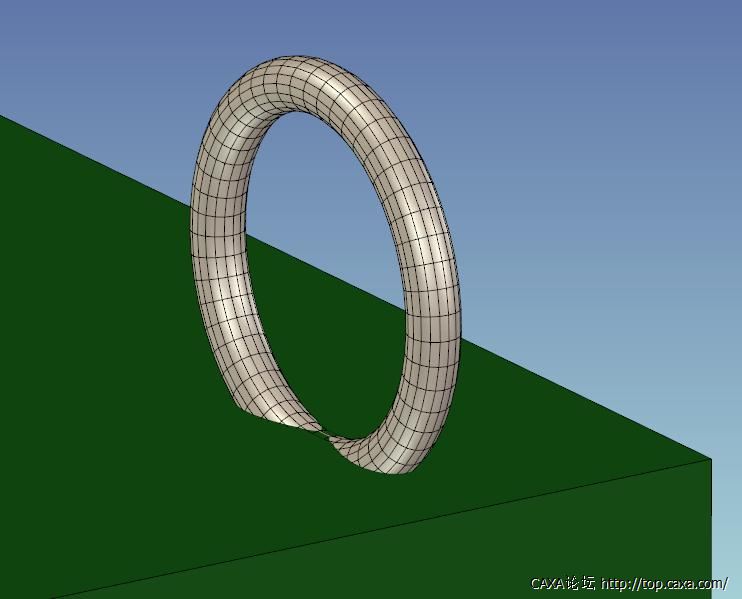 圆环的表现不能用一个曲面吗