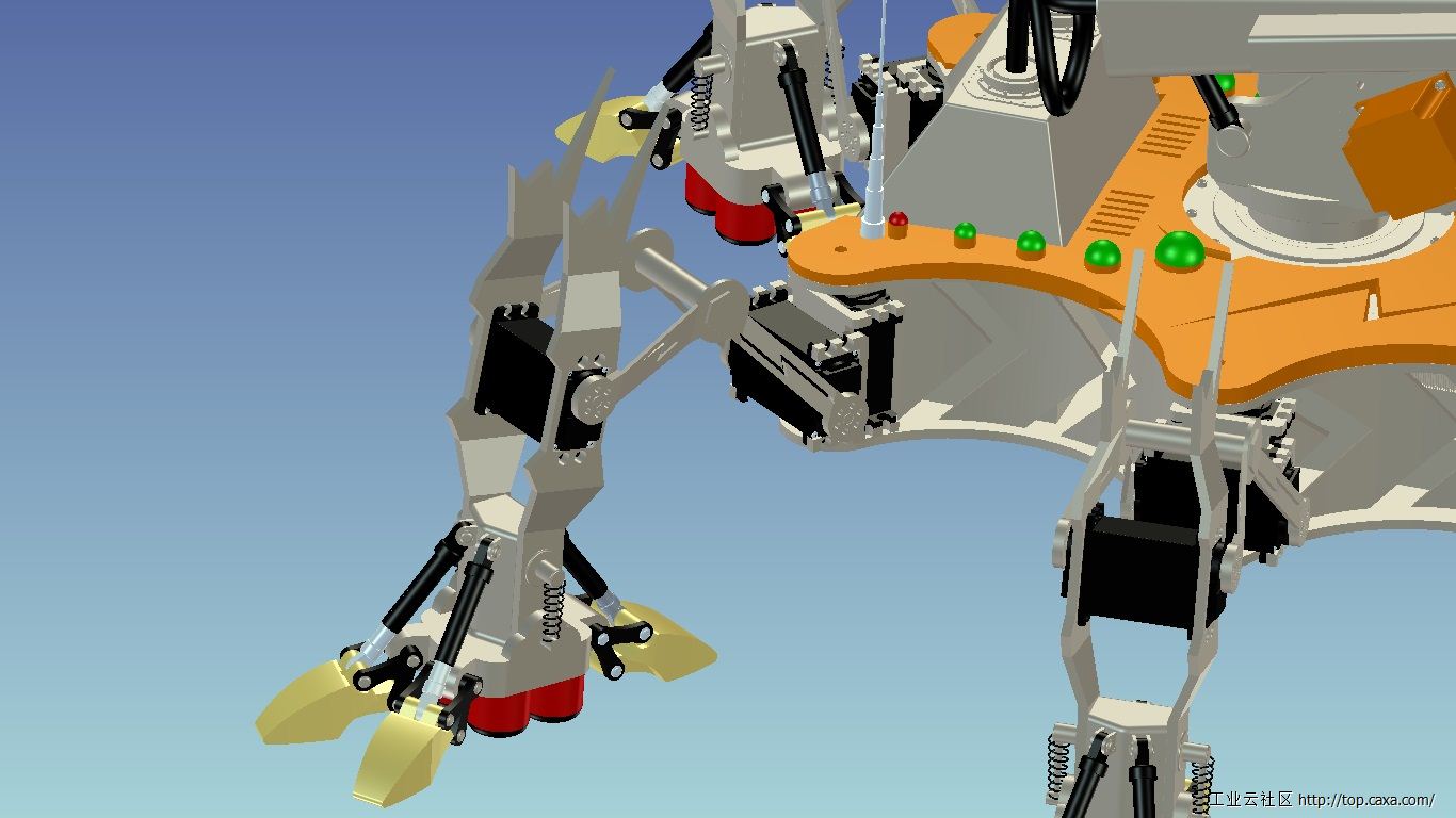 第五届 caxa 3d大赛作品 -市政下水道疏通机器人
