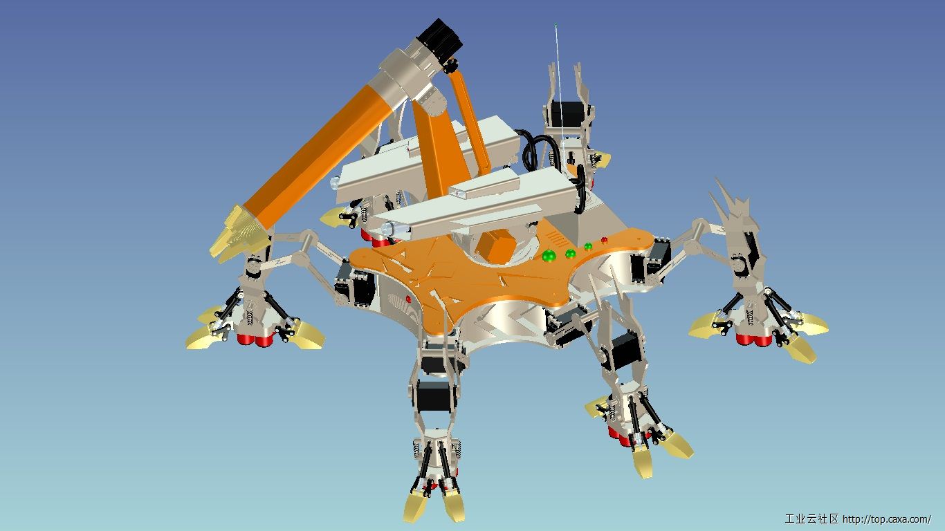 第五届 caxa 3d大赛作品 -市政下水道疏通机器人