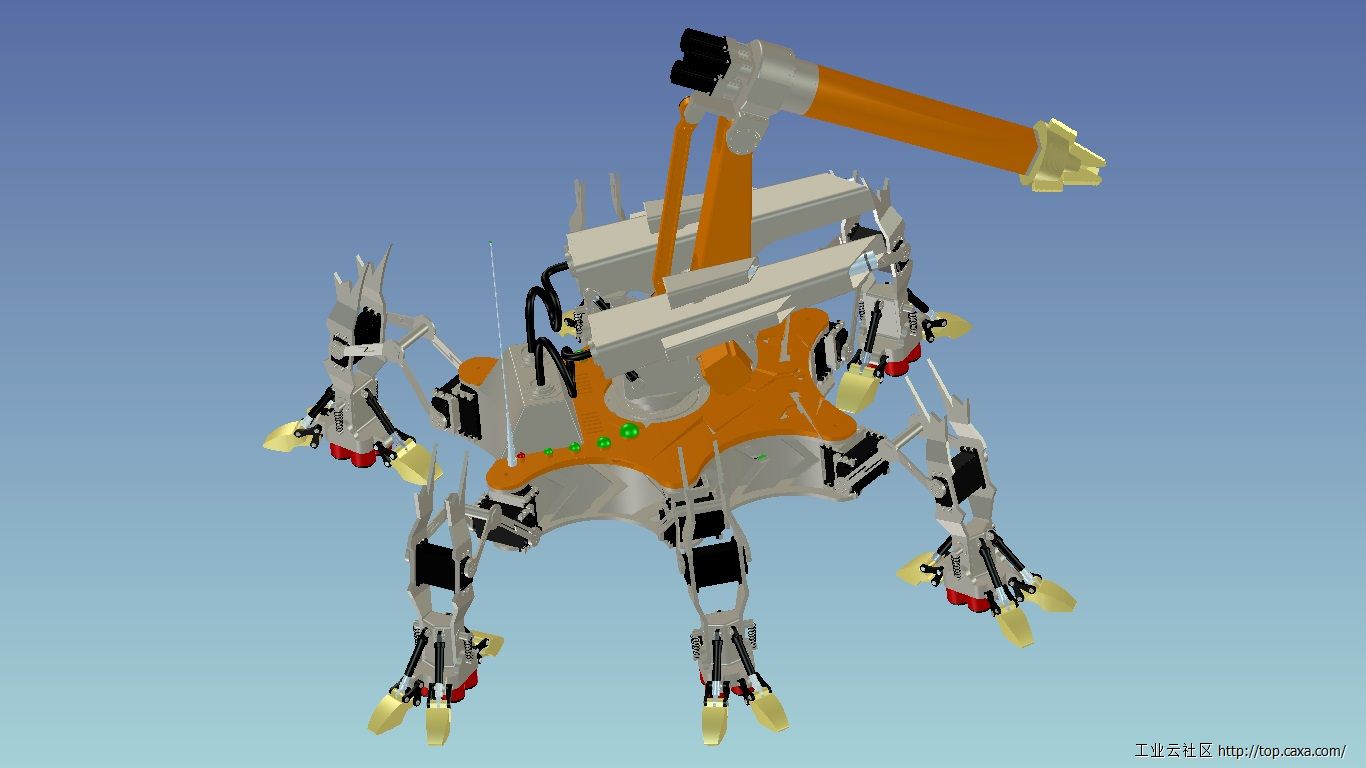 第五届 caxa 3d大赛作品 -市政下水道疏通机器人
