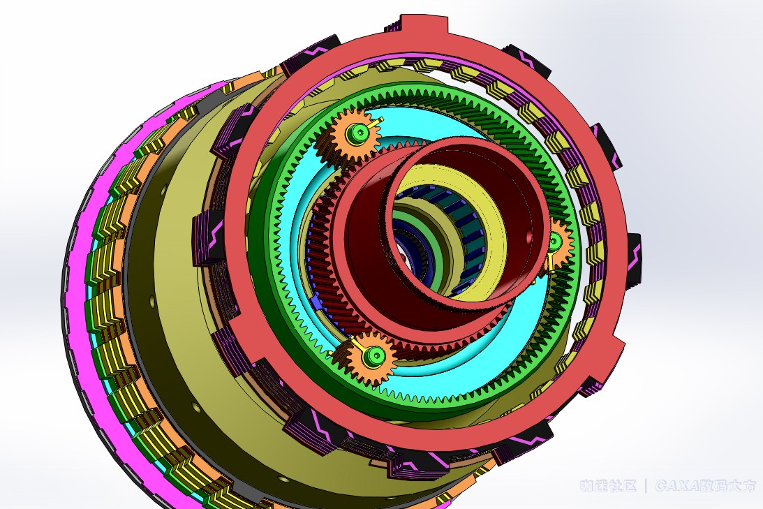 第七届 caxa 3d大赛作品-格特拉克g240-16 型变速箱