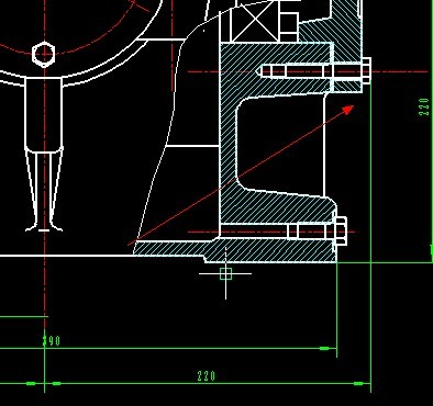 尺寸标注好像不可以标注到螺丝上