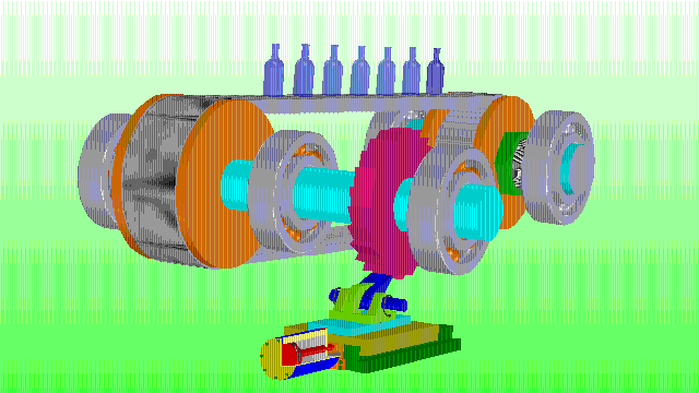 系列动画107步进式输送机构