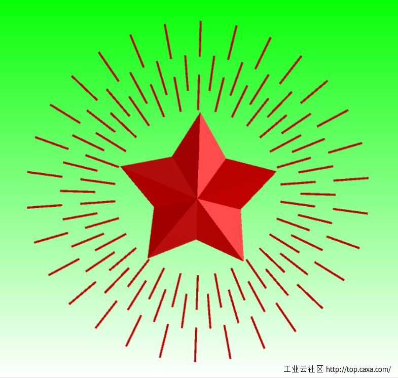 闪光五角星