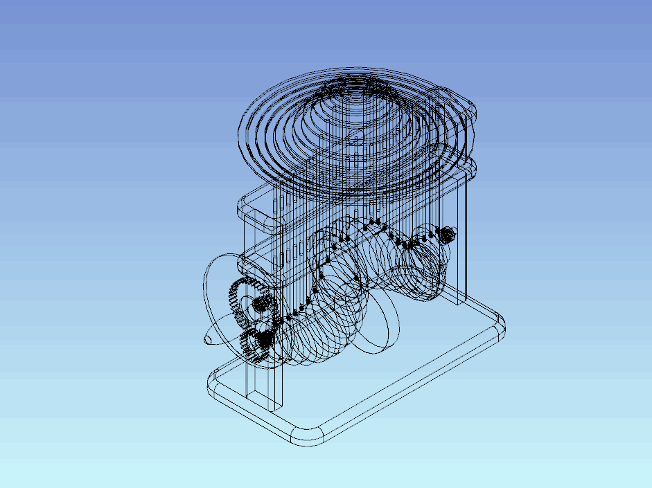 第七届 caxa 3d大赛作品-机械涟漪
