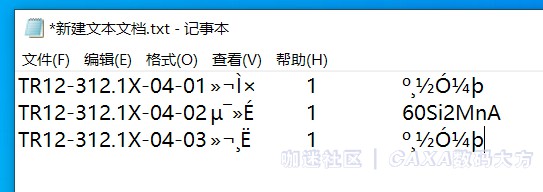 到记事本中也是乱码