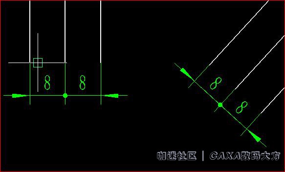 标注小尺寸时,能不能自动把中间的箭头设置为小圆点?